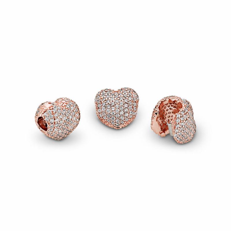 Pandora Rose™ Pavé Open My Heart Clip Egypt VG2890567